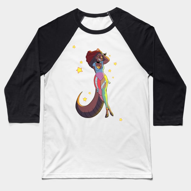 Starry Monstress Baseball T-Shirt by KO-of-the-self